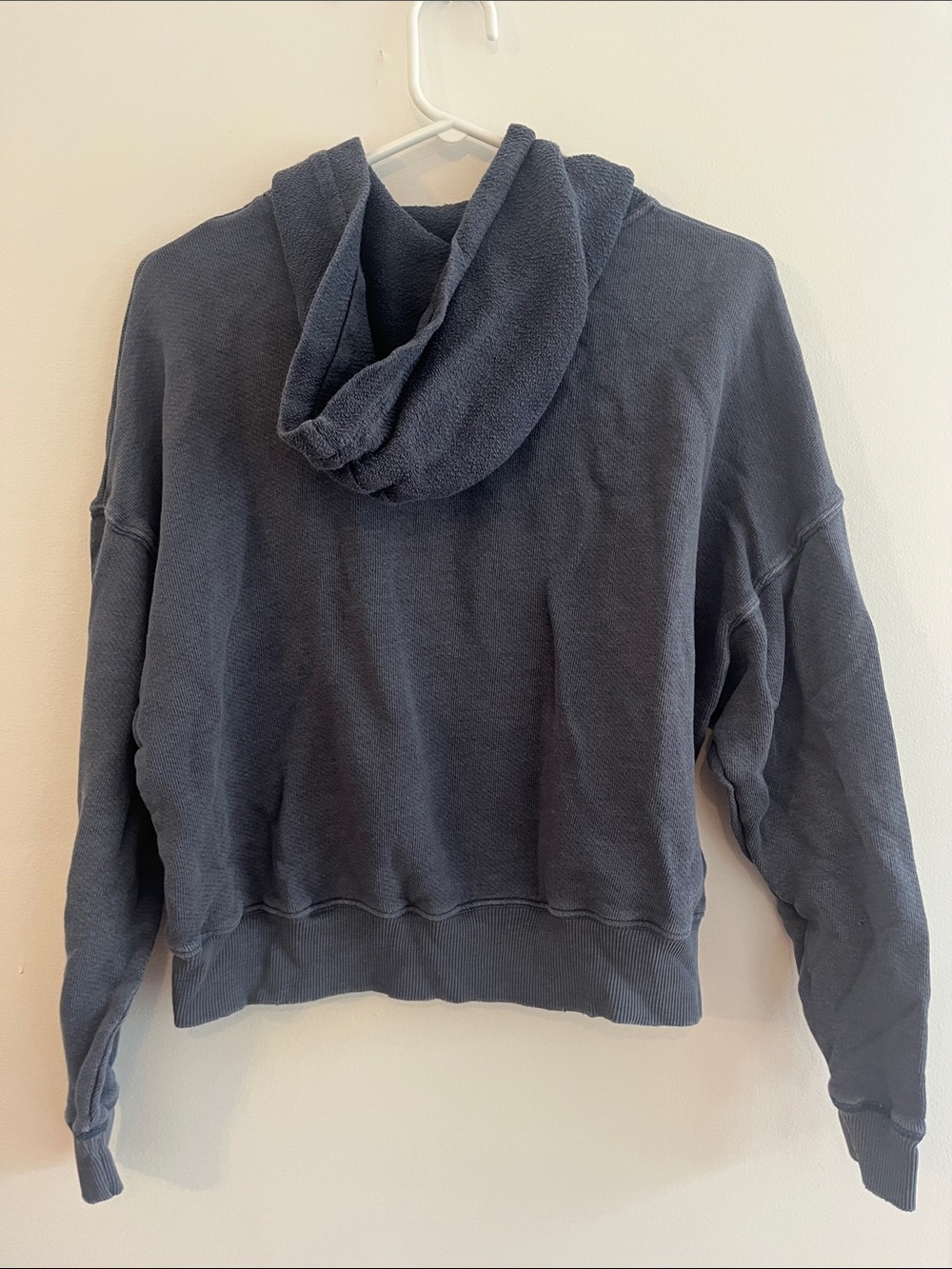 American Eagle Outfitters Washed Navy Blue Crewneck Hoodie - Picture 5 of 5
